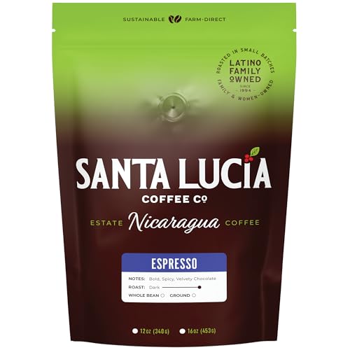 Santa Lucia Coffee Café Crema Espresso Roast Whole Bean 16oz miniatura 1