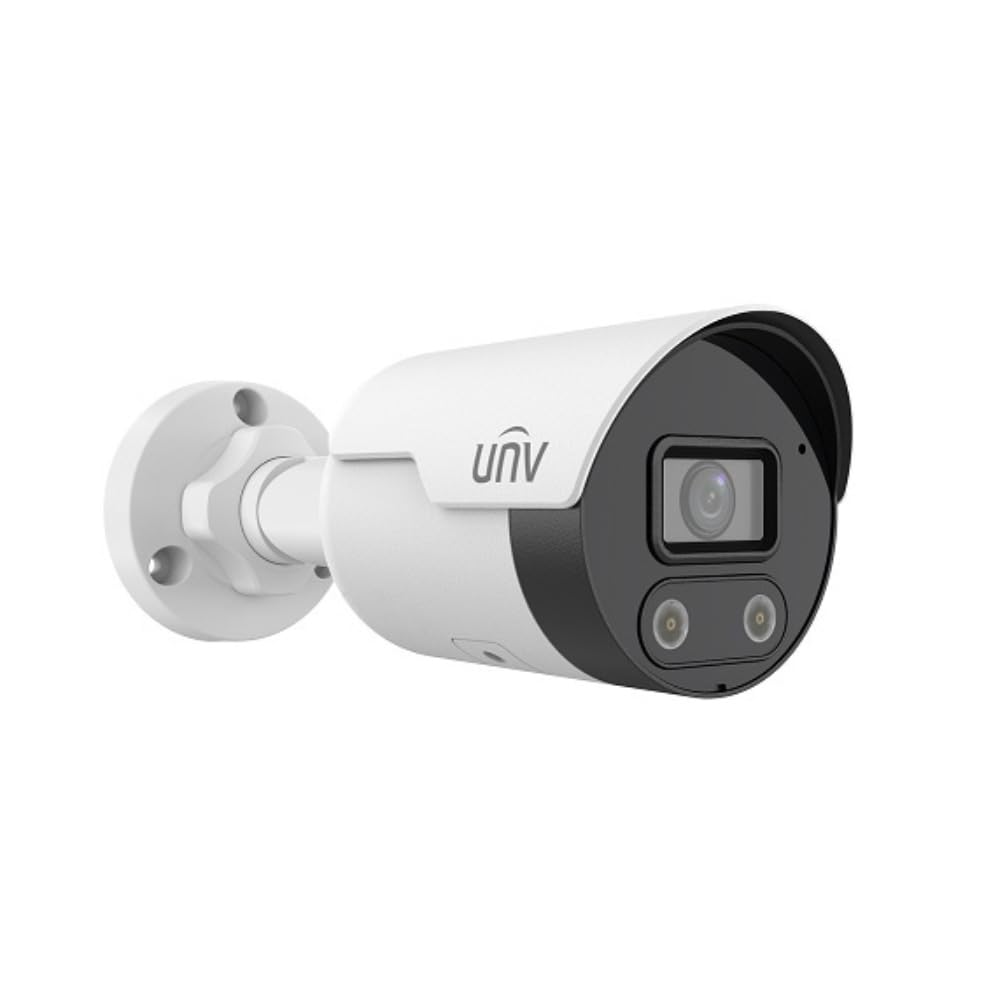 IPC2128SE-ADF28KM-WL-I0 Uniview Prime III Series 2.8mm 30FPS @ 8MP Outdoor White Light Day/Night WDR Bullet IP Security Camera 12VDC/PoE