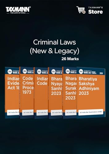 Image of Taxmann's AIBE-XXI 2026 | ESSENTIALS SCORE COMBO [Designed to Cover 75 Marks | Cost-Effective] - Bare Acts without Comments with Uniform Section-wise Layout for Rapid Look-ups [Set of 17 Bare Acts]