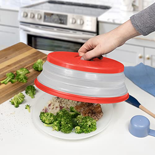 Tovolo Capa para micro-ondas, média, vermelho maçã doce