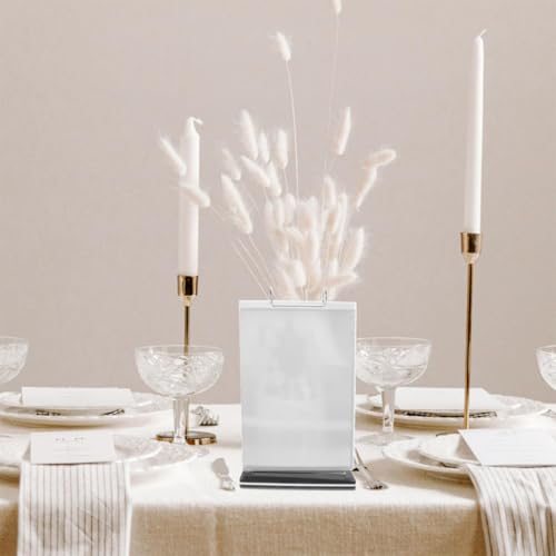 Soporte de menú para mesa versátil de PVC, ideal para cafeterías y eventos elegantes 6