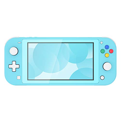 Image of eXtremeRate Heaven Blue DIY Replacement Shell for Nintendo Switch Lite, NSL Handheld Controller Housing with Screen Protector, Custom Case Cover for Nintendo Switch Lite [Console NOT Included]