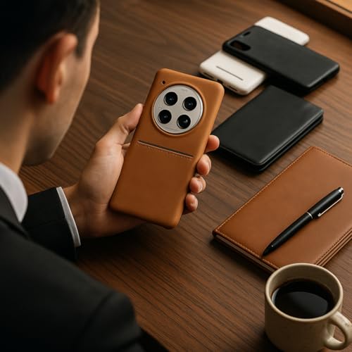 Image of MILLION CASES Back Cover Case for OnePlus 13R Shockproof Protective Luxury Matte Card Holder Case for Men & Boys(Black)