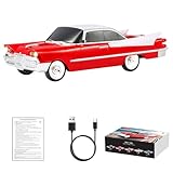 WSTER Car Model Bluetooth Replica Speakers Collection – Portable Wireless Speakers with HD Sound, LED Party Lights, FM Radio, TWS Stereo, Built-in Mic, Awesome Gifts for Friends (WS-1965)