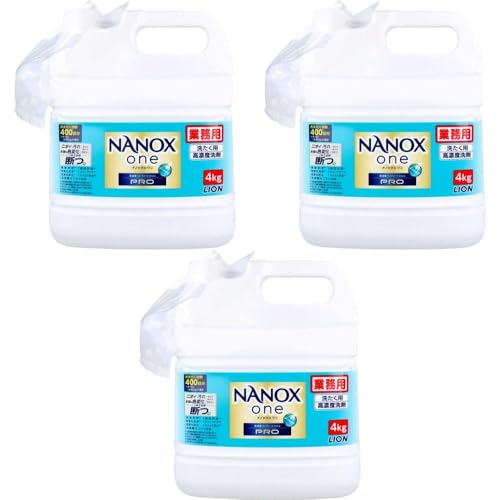 業務用 NANOX one(ナノックスワン) 高濃度コンプリートジェル PRO 4kg 洗濯用洗剤 洗剤 洗濯用洗剤 高濃度洗浄 抗菌 消臭 部屋干し臭 汗臭 黄ばみ防止 色落ち防止 洗濯槽ニオイ抑制 ドラム式洗濯機対応 自動投入機対応 すすぎ1回 スピー