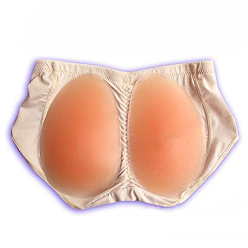 YUENA CARE #0035 Silicone Butt Hip Enhancer Shaper Panties Underwear (Skin,M)
