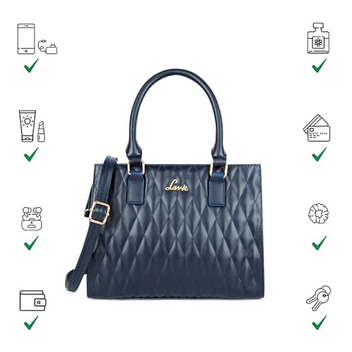 Image of Lavie Women's Stitch Shelly Medium Satchel Bag | Ladies Purse Handbag