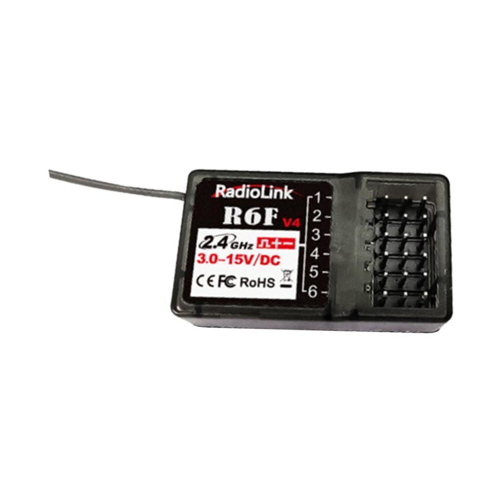 Receptor de 6 Canales 2.4G para Transmisor RC6GS V2/RC4GS V2/RC6GS/RC4GS/RC3S/RC4G/T8FB/ para Barcos RC
