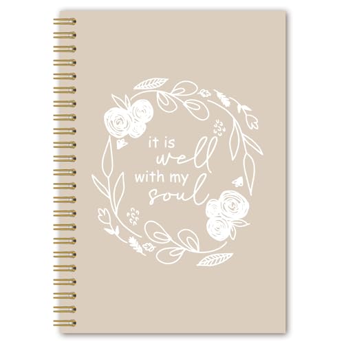 Bible Notebook Journal Faith à spirale : prise de notes d'église fluide