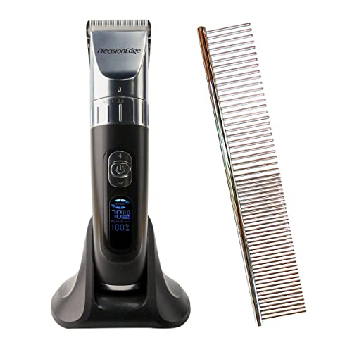 Maquina de Tosa Profissional Pet Sem Fio A11s PrecisionEdge 4 Pentes Bivolt com Pente 19cm
