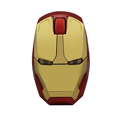 Image of Wireless Iron Man Mouse 2.4G Optical Computer Mouse for Desktop Laptop PC Mac (Gold)