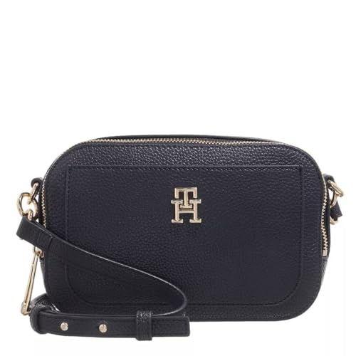Tommy Hilfiger Damen Umhängetasche TH Emblem Camera Bag Klein, Blau (Space...