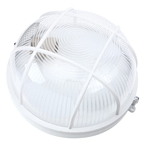 Vaguelly Lámpara de Techo Redonda Resistente la Humedad Estilo Industrial Luz para Interiores Pasillos y Áreas de Trabajo Fácil Instalación y Diseño Sencillo