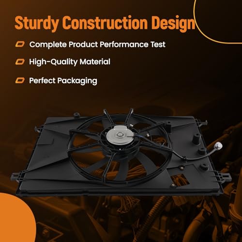 Image of maXpeedingrods Engine Radiator Cooling Fan Assembly for Toyota Corolla Cross L4 2.0L 2022-2024, for Toyota Corolla 2022-2024, 16361F2180 1636324120 TO3115219