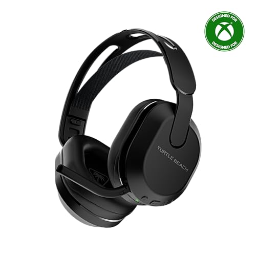 turtle beach stealth 500 wireless gaming headset licensed for xbox series xs compatible with xbox one bluetooth pc mobile 40 hr battery memory foam cushions flip-to-mute mic black