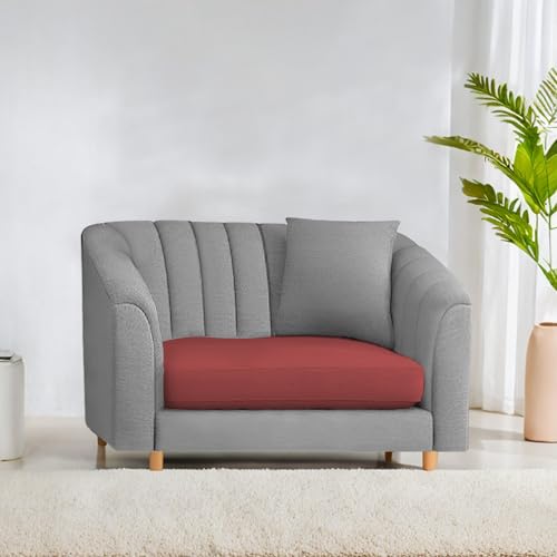 Image of Doraldo Seater Sofa Set for Living Room (Maroon Grey) Premium Fabric Sofa Set