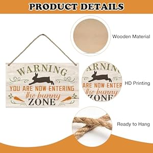 Warningyouarenowenteringthebunnyzonefrontdoorsignrabbitcarrotwooddoorhangeroutdooroutsideporchdecorfunnyeasterfarmhousewoodenwreathindoorwallhangingdecoration Urban Country Home Decor Warning you are now entering the bunny zone front door sign rabbit carrot wood door hanger outdoor outside porch decor funny easter farmhouse wooden wreath indoor wall hanging decoration urban country home decor