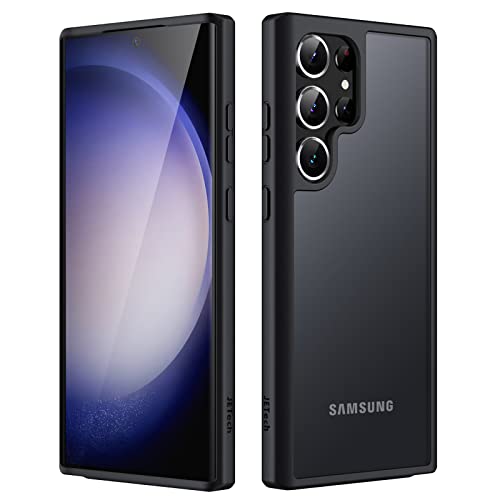 JETech Matt Hülle für Samsung Galaxy S23 Ultra 5G 6,8 Zoll, Mattierte Durchscheinende Handyhülle Rückseite Dünn Schutzhü...