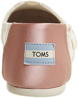TOMS womens Alpargata flats shoes, Pale Blush Metallic Party Dots (Vegan), 5 US | Image 4