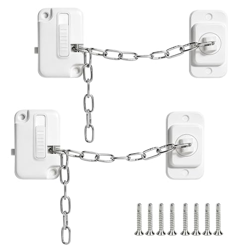 2 Piezas Cerradura para Frigorífico Autoadhesiva y Ajustable, Candado de Seguridad para Bebés Niños en Armario, Puertas, Ventanas y Electrodomésticos con Fácil Instalación