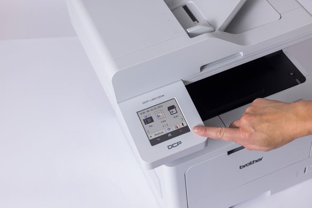 Brother DCPL5510DW Multifunzione Laser Monocromatica 48 ppm Stampa Scan Fronte/Retro Touchscreen 8,9 cm WiFi LAN USB
