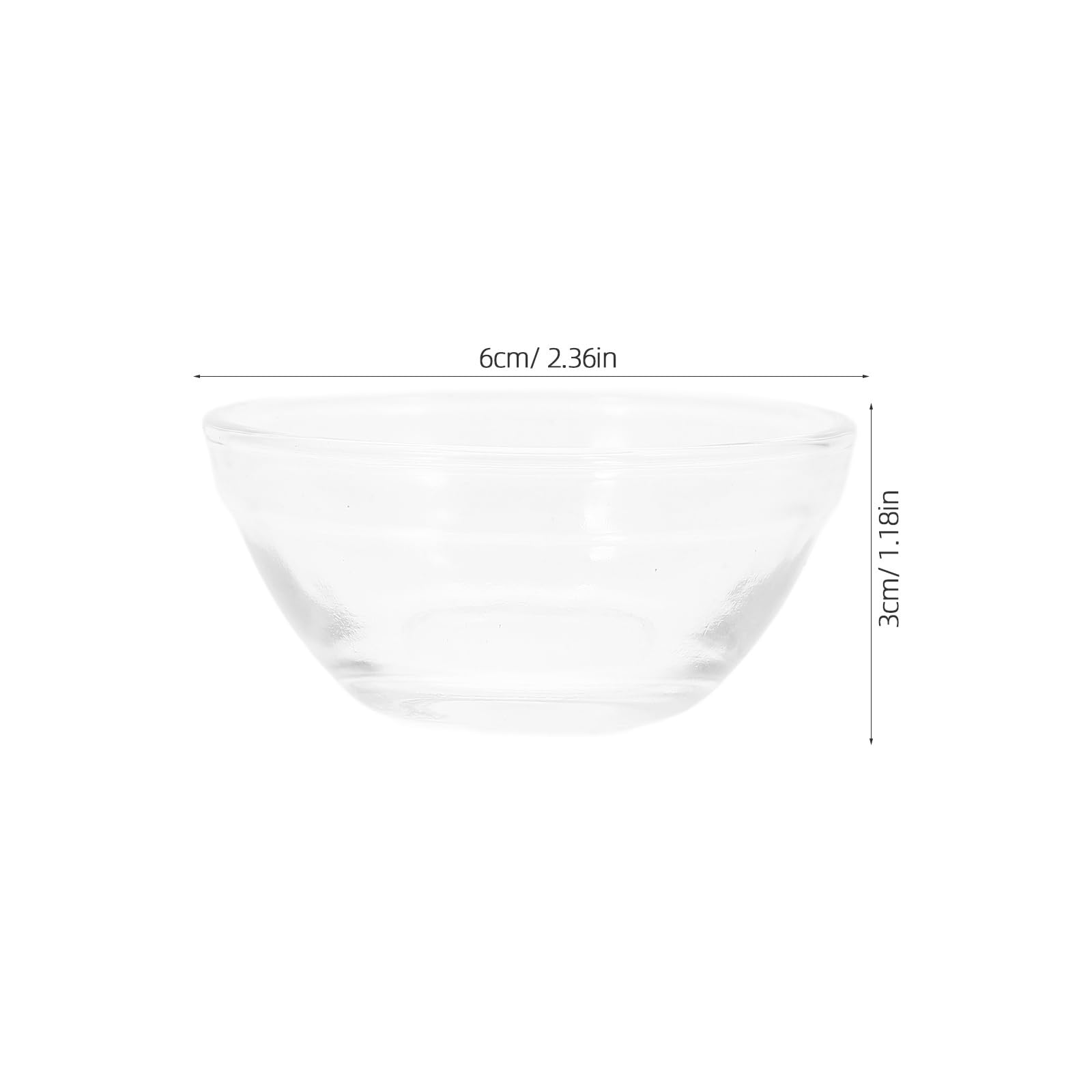 6pcs Glass Food Bowls Multi-function Pudding Dessert Containers Stacked Bowls for Rice Noodles and Snacks Heat Cold Resistant Design for Home Use