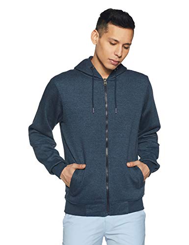 Image of Qube By Fort Collins Men Cotton Hooded Sweatshirt