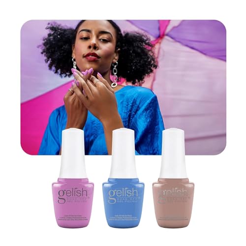 Gelish MINI Summer Up In The Air Collection Value Packs - 9mL TPO-Free Soak Off Polish, Long-Lasting, Vibrant Color, Professional Quality, High Shine, Chip-Resistant