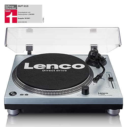 Lenco L-3809 Platine Vinyle – Platine DJ Direct Drive – USB – Préampli – 33 et 45 RPM – MMC – RCA – Sortie Ligne – Bleu Métallisé - Les Beatles, Paul McCartney, John Lennon, RIngo Starr, George Harrison Lenco L-3809 Platine Vinyle - Platine DJ Direct Drive - USB - Préampli - 33 et 45 RPM - MMC - RCA - Sortie Ligne - Bleu Métallisé – Image 3
