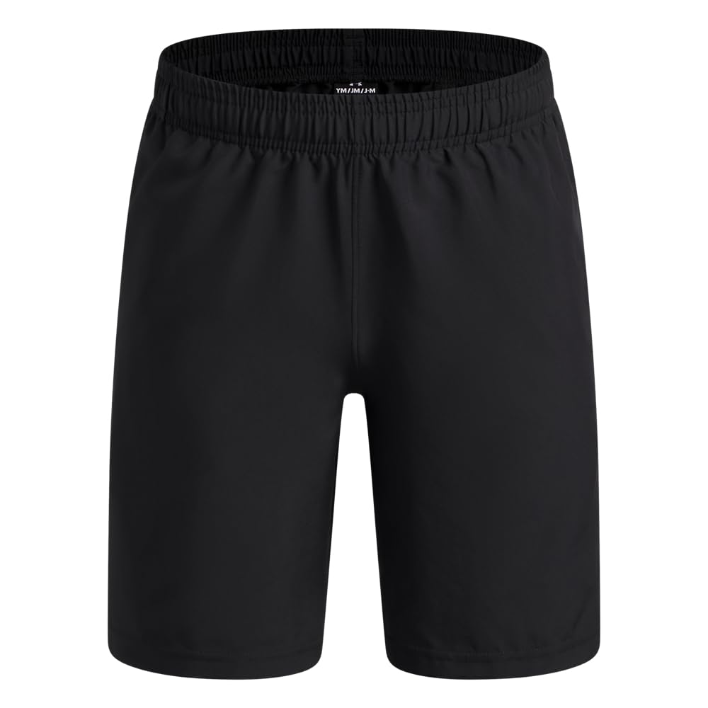 Under Armour Tech Woven Wordmark Short - Black,Venom Red - YLG