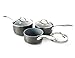 Produktbild GreenPan Venice Induktion Harteloxierte Keramik Antihaftbeschichtung, Hart eloxiertes Aluminium, Schwarz, 3 pcs - Saucepans