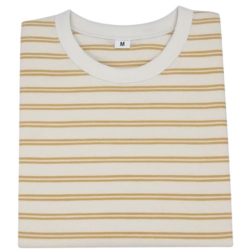 Image of Children's Striped Cotton T-Shirt, Classic Design, Multiple Colors, Age 1-7