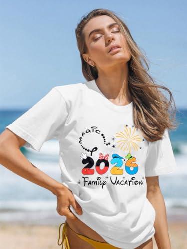 Family Vacation Shirts 2026 Family Matching Outfits Magical Tshirt for Family Cruise Trip Clothes Summer Travel Tops - Image 4