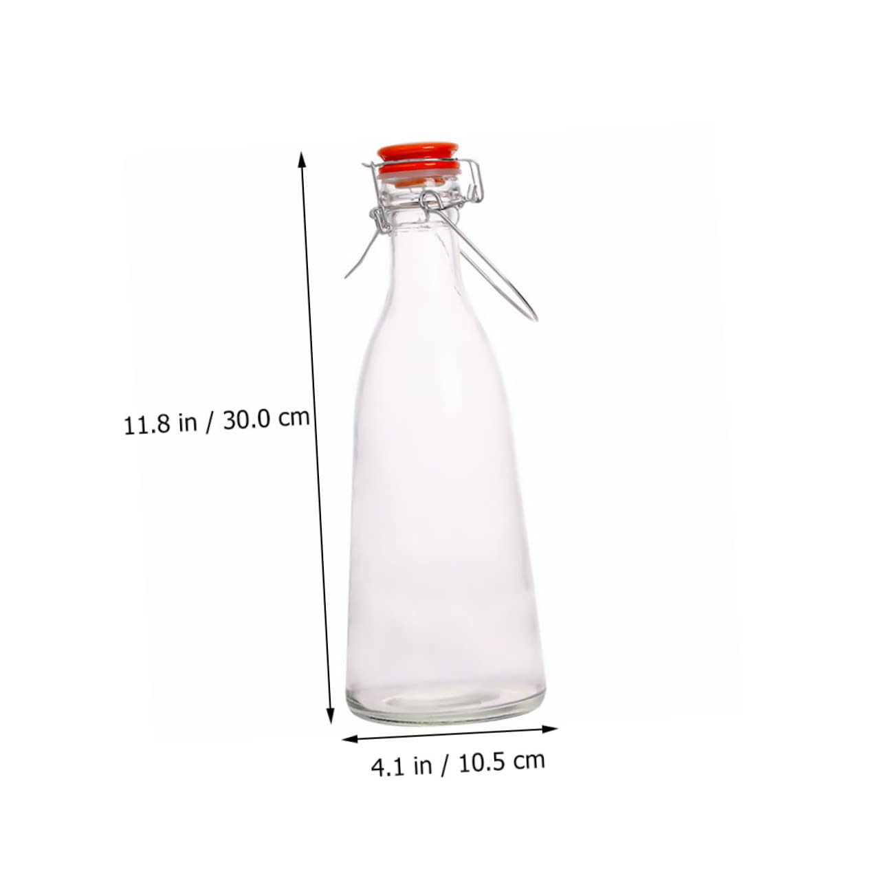 TIDTALEO 1pc Airtight Swing Glass Bottle Storage Container for Juices Wine and Beverages Kitchen Gadget for Home and Garden Use