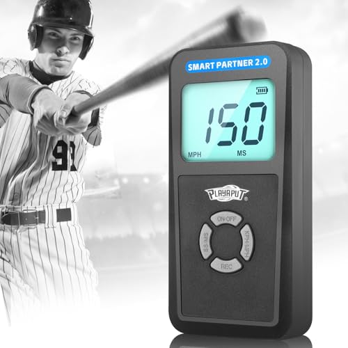 Upgrade Smart Baseball Radar - Lager LCD Display Speed Radar Gun for Swing,Hitting,Pitching Training,Handheld Coaching Radar Gun Baseball Speed Training Equipment for All Baseball Player