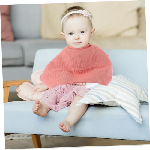BESPORTBLE 2 pcs Cotton Burp Cloths Absorbent Washable Drool Bibs Soft Breathable Burping Cloths for Travel Lightweight and Portable Cotton Washcloths3