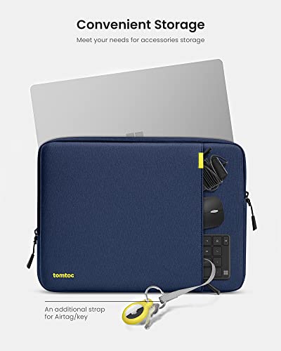 Image of Tomtoc Defender-A13 Laptop Sleeve (13.5-14 Inch), Navy Blue
