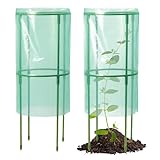 Misaakoeq ガーデン用植物クローシュ - 苗植物保護ケージ | 多機能保護カバー ガーデニング 用品 野菜 果物 庭 花 温室