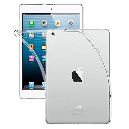REY - Cover in Gel TPU Trasparente per iPad 2, iPad 3, iPad 4, Ultra Sottile 0,33 mm, Morbido Flessibile, Custodia Silicone