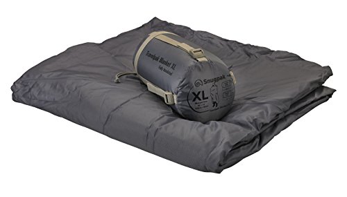 Snugpak Travelpak Oversized Blanket with Compression Stuff Sack, Lightweight, Pebble Gray, One Size, Oversized (98860)