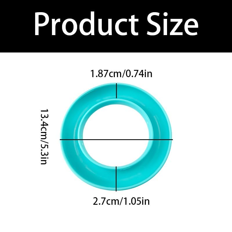 Image of 4-Pack Rubber Bobbin Holders - Round Sewing Thread Organizer for Metal & Plastic Machine Bobbins, Includes 4 Colorful Spool Holders (Blue, Purple, Turquoise, Rose Red)