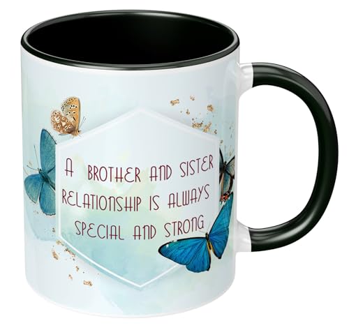 Image of Raksha Bandhan Gifts Printed Mug with Keychain Best Rakhi Combo Gift for Brother & Sister Rakshabandhan Return Gifts for Sister White 350ml Coffee Mug(Pack of 5)(Combo Set)(RMCKRCG1002)