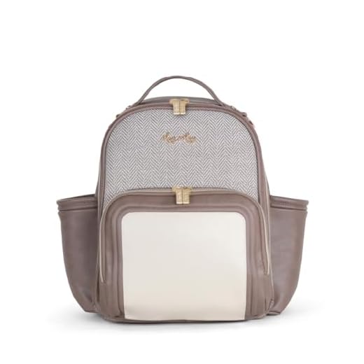 Itzy Ritzy Unisex Baby Mini Diaper Bag, Vanilla Latte-Plus