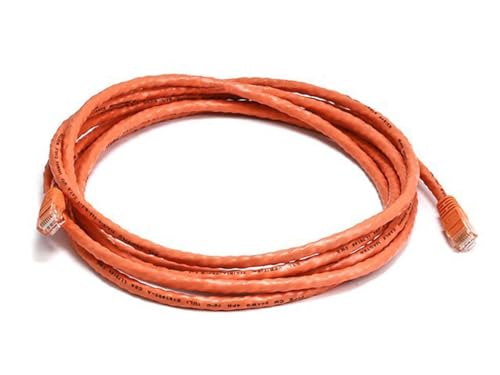Cable de red Monoprice Cat6 UTP 10 ft naranja miniatura 4