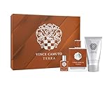 Vince Camuto Terra 3 PC Men's Gift Set, Fresh, Woody, and Masculine Fragrance, Christmas Gift for Him, Includes Eau de Toilette 3.4 Fl Oz + Travel Size Mini 0.5 Fl Oz + 5 Fl Oz Hair & Body Wash