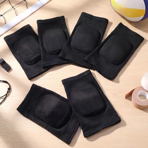 Image of Simgoing 30 Pairs Volleyball Knee Pads Bulk for Dancers, Cheerleaders, Breathable Knee Pads for Men Women Kids Knees Protective, Knees Brace Volleyball Dance Tennis Workout Climbing (M,Black)