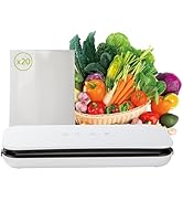THETCHRY Vacuum Sealer for Food,65kpa Precision Suction Power 6-in-1 Food Sealers Machine,Fast- C...