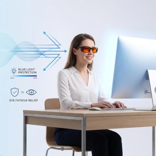 Image of Eyekepper Blue Light Glasses for Woman /Men /Women, Blocking, Fit over Amber