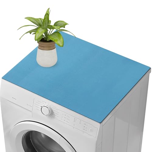 Tapis Machine a Laver 60×60 cm, Antidérapant Protection Dessus Machine a Laver, Couleur Unie Protection Housse pour Dessus, Séchage Rapide, pour...
