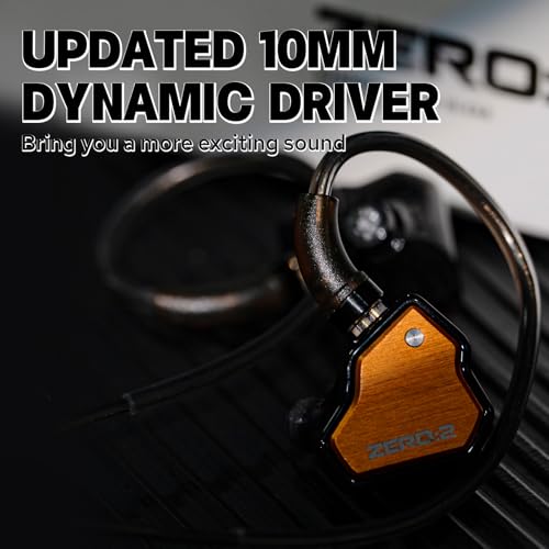 undefined Linsoul 7Hz x Crinacle Zero:2 in Ear Monitor, Updated 10mm Dynamic Driver IEM, Wired Earbuds Earphones, Gaming Earbuds, with OFC IEM Cable for Musician (with MIC, Orange) の商品画像 2